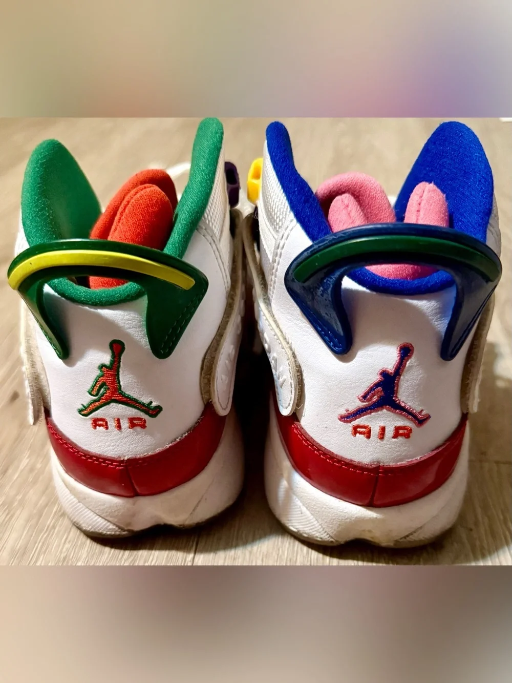 Nike Air Jordan 6 Rings MultiColor Sneakers, Size 7Y